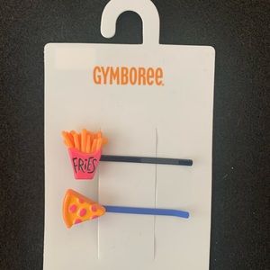 Gymboree Pizza and Fries Hair Clips